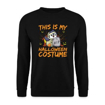 Animal effrayant et effrayant C’est mon costume d’Halloween - Sweat-shirt Unisexe - noir - Devant - Alina (178cm) & Michal (187cm)