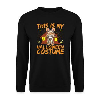 Scary Creepy Animal This Is My Halloween Costume - Unisex Sweatshirt - black - Front - Alina (178cm) & Michal (187cm)