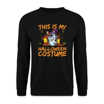 Scary Creepy Animal This Is My Halloween Costume - Unisex Sweatshirt - black - Front - Alina (178cm) & Michal (187cm)