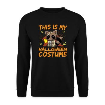 Scary Creepy Animal This Is My Halloween Costume - Unisex Sweatshirt - black - Front - Alina (178cm) & Michal (187cm)