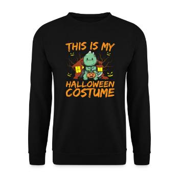 Animal effrayant et effrayant C’est mon costume d’Halloween - Sweat-shirt Unisexe - noir - Devant - Alina (178cm) & Michal (187cm)
