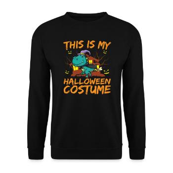 Animal effrayant et effrayant C’est mon costume d’Halloween - Sweat-shirt Unisexe - noir - Devant - Alina (178cm) & Michal (187cm)