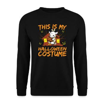 Animal effrayant et effrayant C’est mon costume d’Halloween - Sweat-shirt Unisexe - noir - Devant - Alina (178cm) & Michal (187cm)