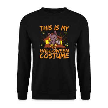 Animal effrayant et effrayant C’est mon costume d’Halloween - Sweat-shirt Unisexe - noir - Devant - Alina (178cm) & Michal (187cm)