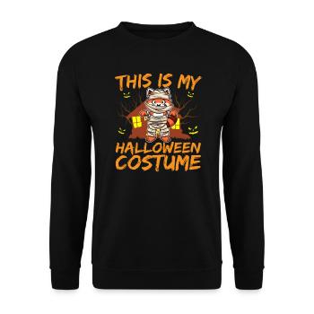 Scary Creepy Animal This Is My Halloween Costume - Unisex Sweatshirt - black - Front - Alina (178cm) & Michal (187cm)