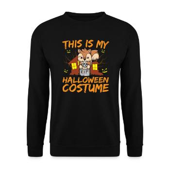 Animal effrayant et effrayant C’est mon costume d’Halloween - Sweat-shirt Unisexe - noir - Devant - Alina (178cm) & Michal (187cm)