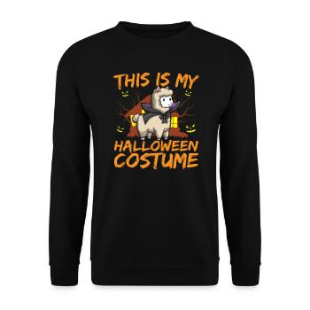 Animal effrayant et effrayant C’est mon costume d’Halloween - Sweat-shirt Unisexe - noir - Devant - Alina (178cm) & Michal (187cm)