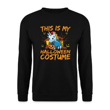 Animal effrayant et effrayant C’est mon costume d’Halloween - Sweat-shirt Unisexe - noir - Devant - Alina (178cm) & Michal (187cm)