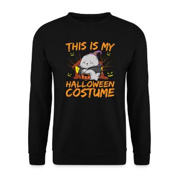 Animal effrayant et effrayant C’est mon costume d’Halloween - Sweat-shirt Unisexe - noir - Devant - Alina (178cm) & Michal (187cm)