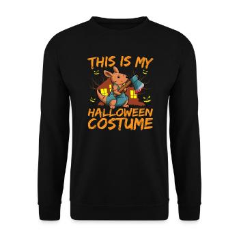 Animal effrayant et effrayant C’est mon costume d’Halloween - Sweat-shirt Unisexe - noir - Devant - Alina (178cm) & Michal (187cm)