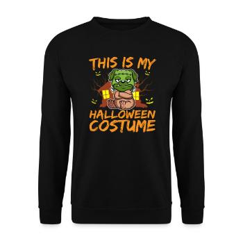 Animal effrayant et effrayant C’est mon costume d’Halloween - Sweat-shirt Unisexe - noir - Devant - Alina (178cm) & Michal (187cm)