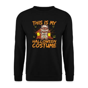 Scary Creepy Animal This Is My Halloween Costume - Unisex Sweatshirt - black - Front - Alina (178cm) & Michal (187cm)