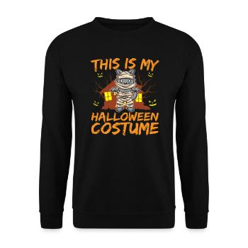 Scary Creepy Animal This Is My Halloween Costume - Unisex Sweatshirt - black - Front - Alina (178cm) & Michal (187cm)