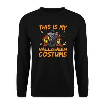 Scary Creepy Animal This Is My Halloween Costume - Unisex Sweatshirt - black - Front - Alina (178cm) & Michal (187cm)