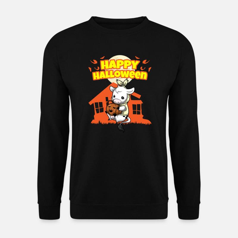 Happy Halloween Scary Funny Hallow's Eve Costume - Unisex Pullover - Schwarz