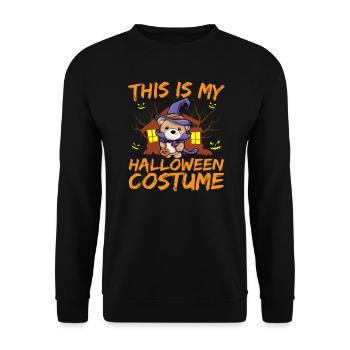 Scary Creepy Animal This Is My Halloween Costume - Unisex Sweatshirt - black - Front - Alina (178cm) & Michal (187cm)