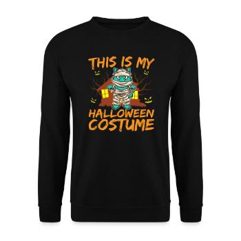 Animal effrayant et effrayant C’est mon costume d’Halloween - Sweat-shirt Unisexe - noir - Devant - Alina (178cm) & Michal (187cm)
