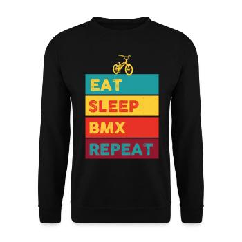 BMX Sport Extreme Passion - Unisex Sweatshirt - black - Front - Alina (178cm) & Michal (187cm)