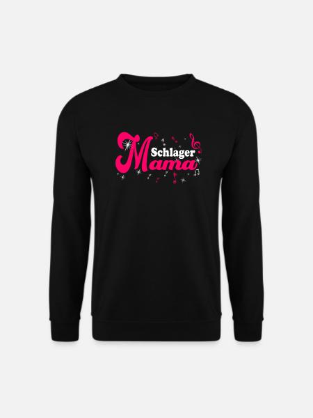 Schlager Mama Kostüm Schlagerparty Outfit - Unisex Pullover - Schwarz