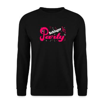 Schlager Party Costume Schlager Party Outfit - Unisex Sweatshirt - black - Front - Alina (178cm) & Michal (187cm)