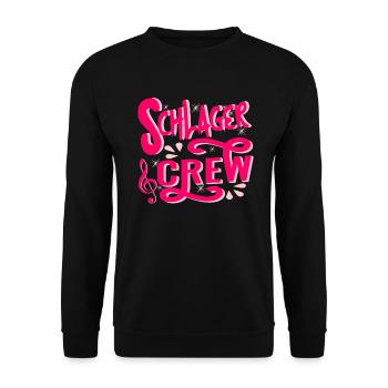 Schlager Crew Costume Schlager Party Outfit - Unisex Sweatshirt - black - Front - Alina (178cm) & Michal (187cm)