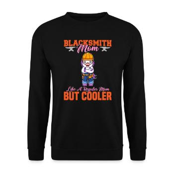 La mère forgeron aime une maman régulière mais plus cool - Sweat-shirt Unisexe - noir - Devant - Alina (178cm) & Michal (187cm)