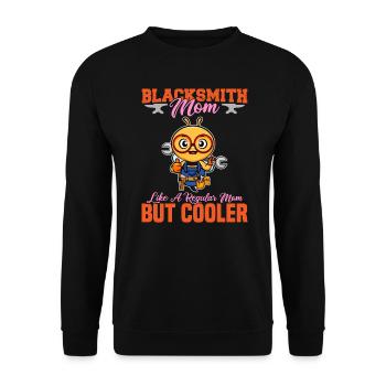 La mère forgeron aime une maman régulière mais plus cool - Sweat-shirt Unisexe - noir - Devant - Alina (178cm) & Michal (187cm)