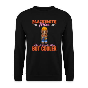 La mère forgeron aime une maman régulière mais plus cool - Sweat-shirt Unisexe - noir - Devant - Alina (178cm) & Michal (187cm)