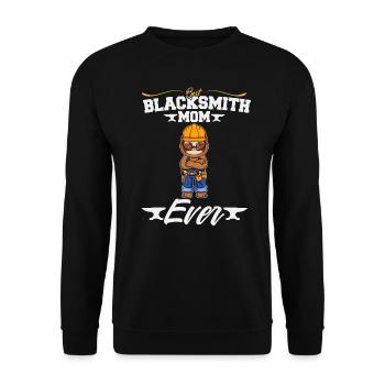 Best Blacksmith Mom Ever Metal Work Forge Hammer - Unisex Sweatshirt - black - Front - Alina (178cm) & Michal (187cm)