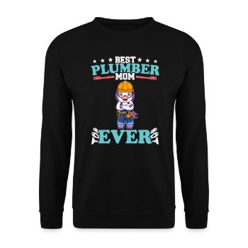 Meilleure maman plombier de tous les temps Artisanat de technicien en plomberie - Sweat-shirt Unisexe - noir - Devant - Alina (178cm) & Michal (187cm)
