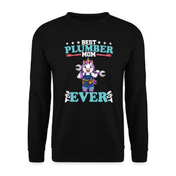 Meilleure maman plombier de tous les temps Artisanat de technicien en plomberie - Sweat-shirt Unisexe - noir - Devant - Alina (178cm) & Michal (187cm)
