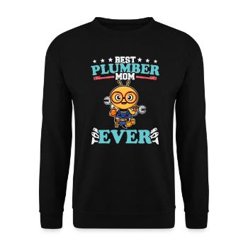 Meilleure maman plombier de tous les temps Artisanat de technicien en plomberie - Sweat-shirt Unisexe - noir - Devant - Alina (178cm) & Michal (187cm)
