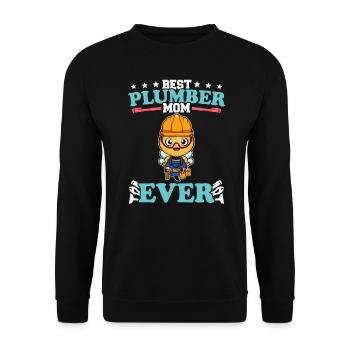 Meilleure maman plombier de tous les temps Artisanat de technicien en plomberie - Sweat-shirt Unisexe - noir - Devant - Alina (178cm) & Michal (187cm)