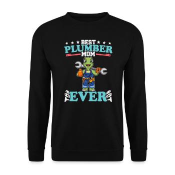 Meilleure maman plombier de tous les temps Artisanat de technicien en plomberie - Sweat-shirt Unisexe - noir - Devant - Alina (178cm) & Michal (187cm)
