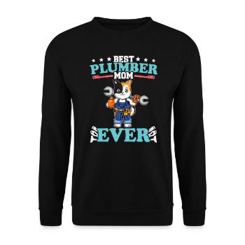 Meilleure maman plombier de tous les temps Artisanat de technicien en plomberie - Sweat-shirt Unisexe - noir - Devant - Alina (178cm) & Michal (187cm)