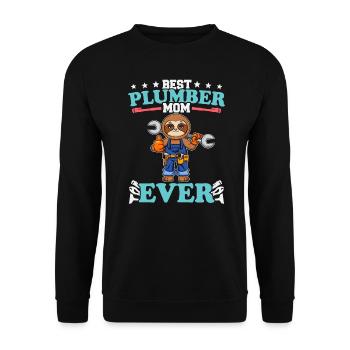 Meilleure maman plombier de tous les temps Artisanat de technicien en plomberie - Sweat-shirt Unisexe - noir - Devant - Alina (178cm) & Michal (187cm)
