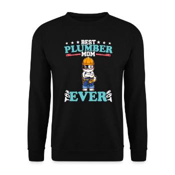 Meilleure maman plombier de tous les temps Artisanat de technicien en plomberie - Sweat-shirt Unisexe - noir - Devant - Alina (178cm) & Michal (187cm)