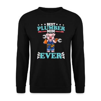Meilleure maman plombier de tous les temps Artisanat de technicien en plomberie - Sweat-shirt Unisexe - noir - Devant - Alina (178cm) & Michal (187cm)