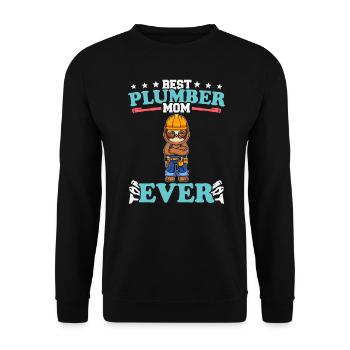 Meilleure maman plombier de tous les temps Artisanat de technicien en plomberie - Sweat-shirt Unisexe - noir - Devant - Alina (178cm) & Michal (187cm)