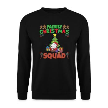 Escouade de Noël familiale Vacances X-Mas - Sweat-shirt Unisexe - noir - Devant - Alina (178cm) & Michal (187cm)