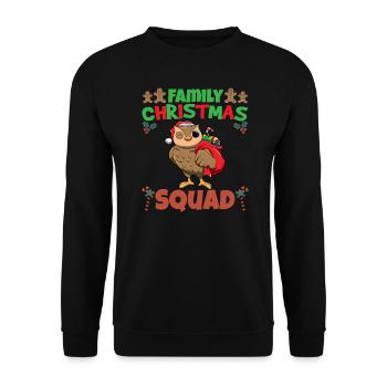 Family Matching Christmas Squad X-Mas Holidays - Unisex Pullover - Schwarz - Vorne - Alina (178cm) & Michal (187cm)