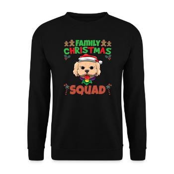 Family Matching Christmas Squad X-Mas Holidays - Unisex Pullover - Schwarz - Vorne - Alina (178cm) & Michal (187cm)