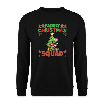 Family Matching Christmas Squad X-Mas Holidays - Unisex Pullover - Schwarz - Vorne - Alina (178cm) & Michal (187cm)