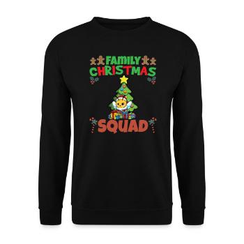 Family Matching Christmas Squad X-Mas Holidays - Unisex Pullover - Schwarz - Vorne - Alina (178cm) & Michal (187cm)