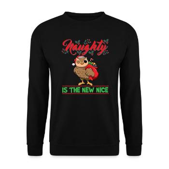Coquin est le nouveau Noël de Noël Nice - Sweat-shirt Unisexe - noir - Devant - Alina (178cm) & Michal (187cm)