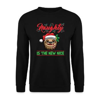 Coquin est le nouveau Noël de Noël Nice - Sweat-shirt Unisexe - noir - Devant - Alina (178cm) & Michal (187cm)