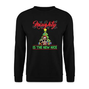 Coquin est le nouveau Noël de Noël Nice - Sweat-shirt Unisexe - noir - Devant - Alina (178cm) & Michal (187cm)