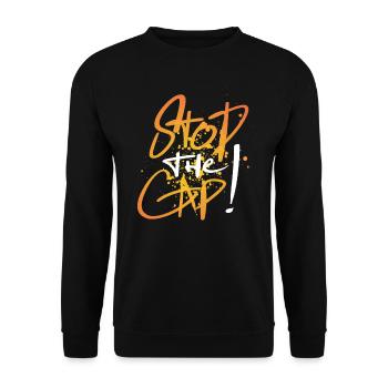 Stop The Cap ! Only One Place - Unisex Sweatshirt - black - Front - Alina (178cm) & Michal (187cm)