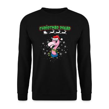 Escouade de Noël X-Mas Animaux Famille Matching Noël - Sweat-shirt Unisexe - noir - Devant - Alina (178cm) & Michal (187cm)