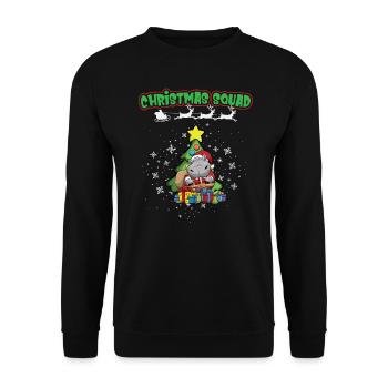 Christmas Squad X-Mas Animals Family Matching Xmas - Unisex Sweatshirt - black - Front - Alina (178cm) & Michal (187cm)